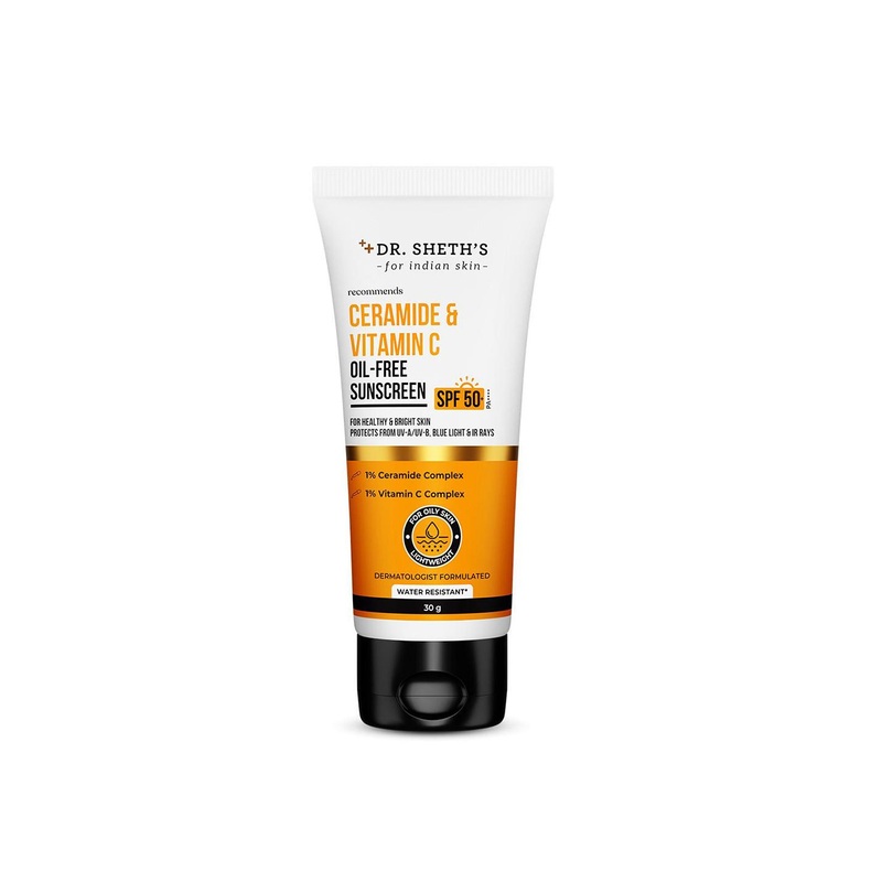 DR. SHETHS Ceramide & Vitamin C Oil-Free Sunscreen- 30 g