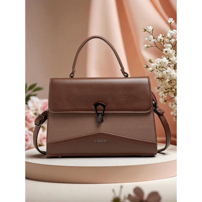 Exotic Textured Swagger Handheld Bag