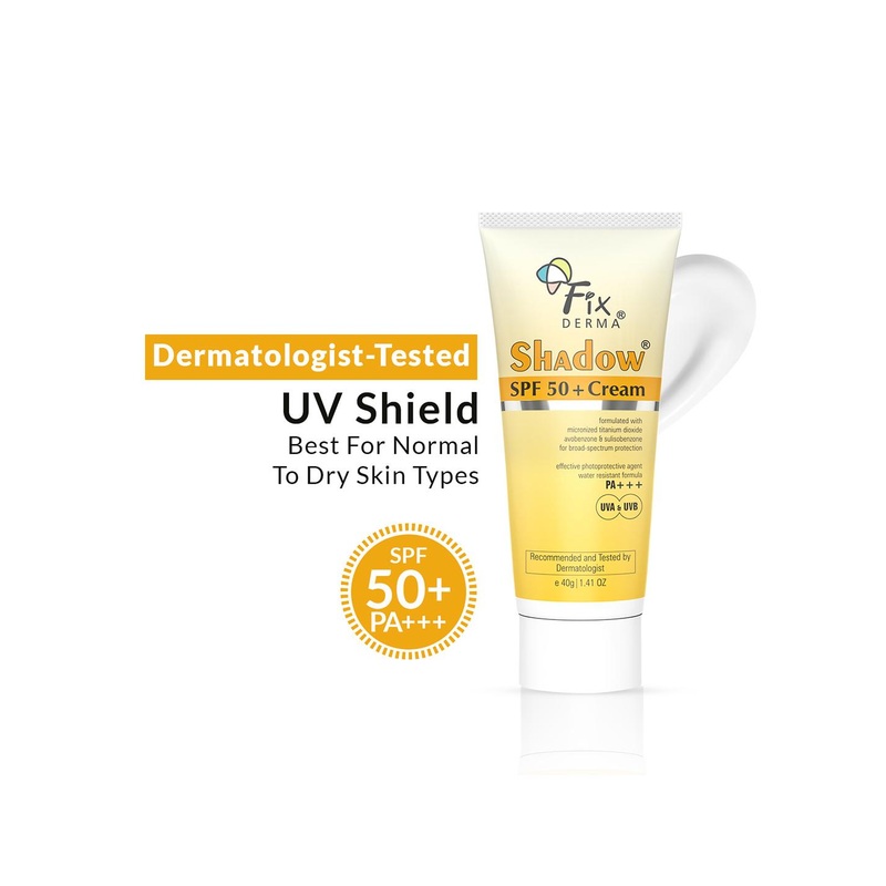 FIXDERMA Shadow Sunscreen SPF 50+ Cream For Dry Skin with PA+++ Protection – 40g