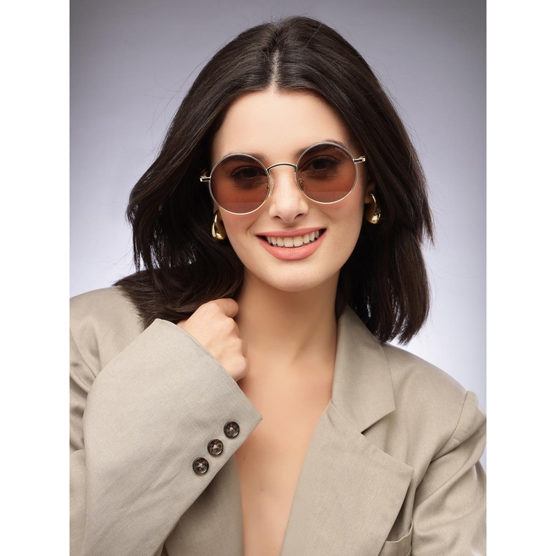 HASHTAG EYEWEAR Women Round Sunglasses With UV Protected Lens