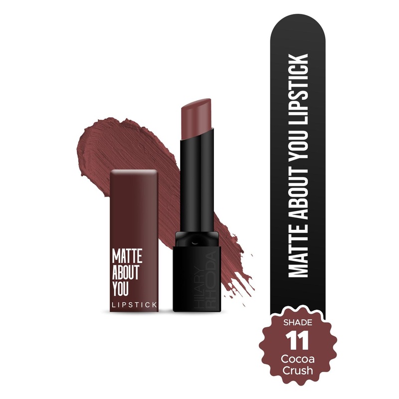 Hilary Rhoda Matte About You One Stroke Application Lipstick- 3 g – Cocoa Crush 11