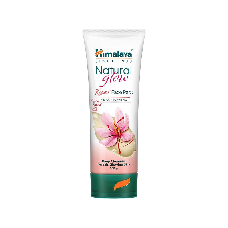 Himalaya Natural Glow Kesar Face Pack With Turmeric & 100% Natural Clay – 100g