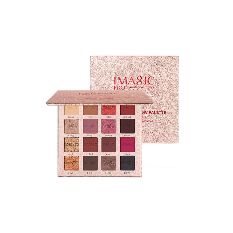 IMAGIC Professional Cosmetics Charm 16 Color Eyeshadow Palette – Shade EY318