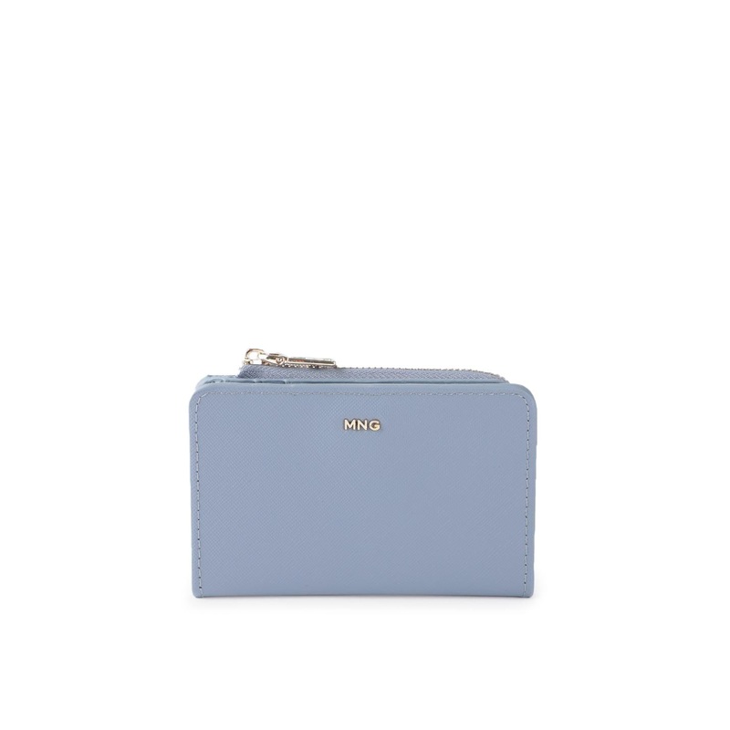 MANGO Women Abstract Textured Two Fold Wallet