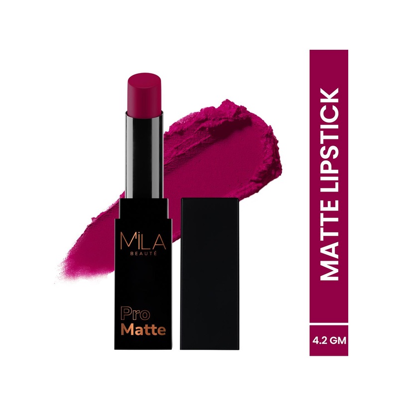 MILA BEAUTE Pro Matte Long Lasting Iconic Lipstick – 4.2 g – Madhubala