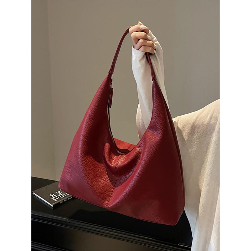 StyleCast x Revolte Women Textured Half Moon Shoulder Bag