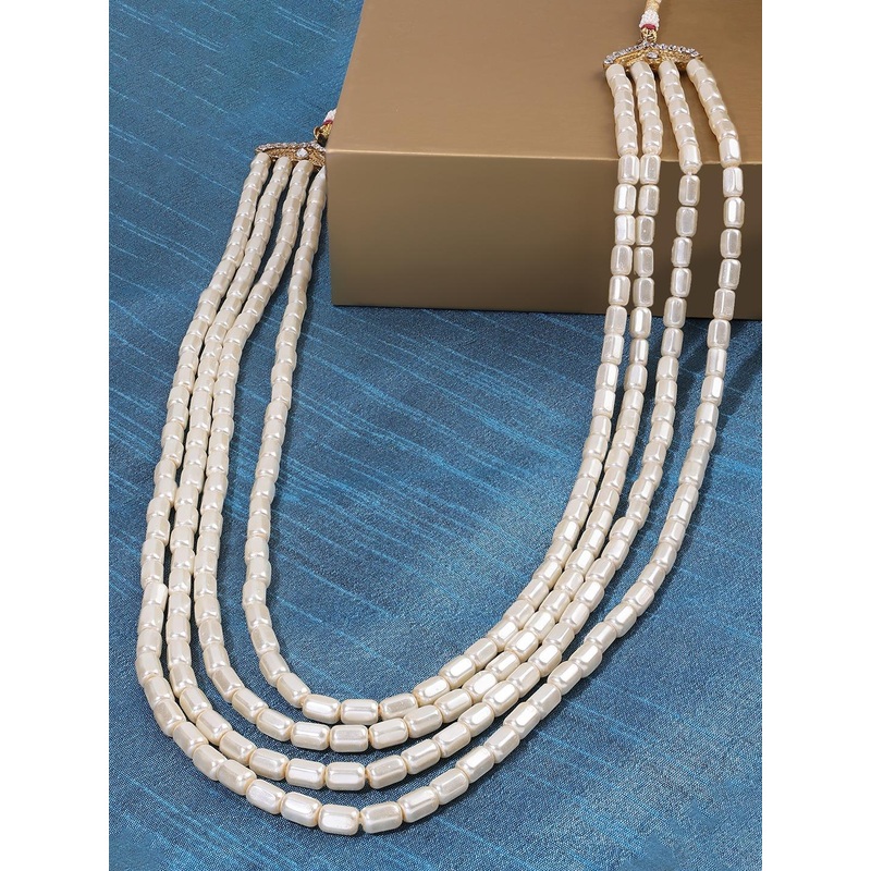 Zaveri Pearls Gold-Plated Layered Necklace