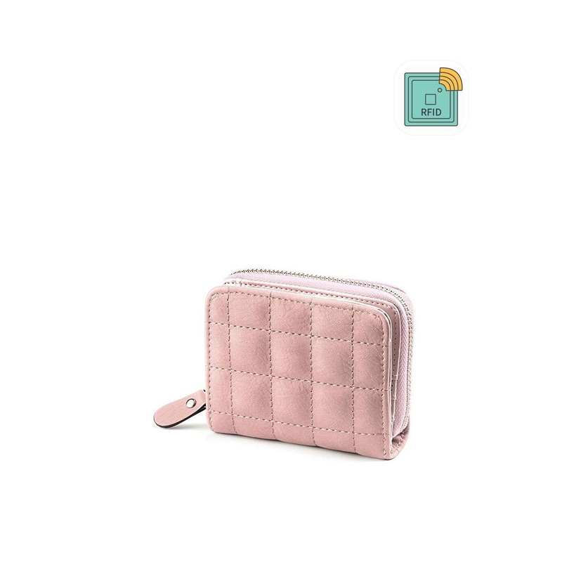 Alexvyan Women Quilted Zip Around Wallet
