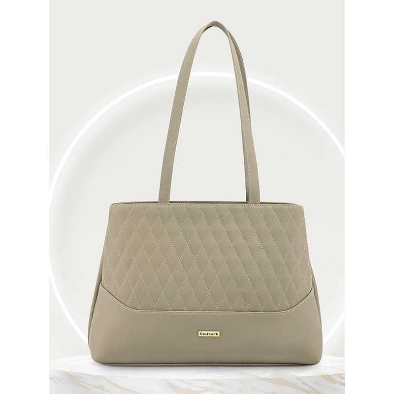 Fastrack Geometric Textured Structured Shoulder Bag