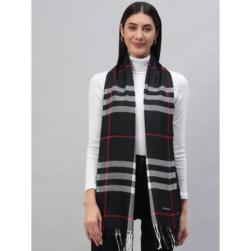 HANDICRAFT PALACE Women Checked Winter Scarf