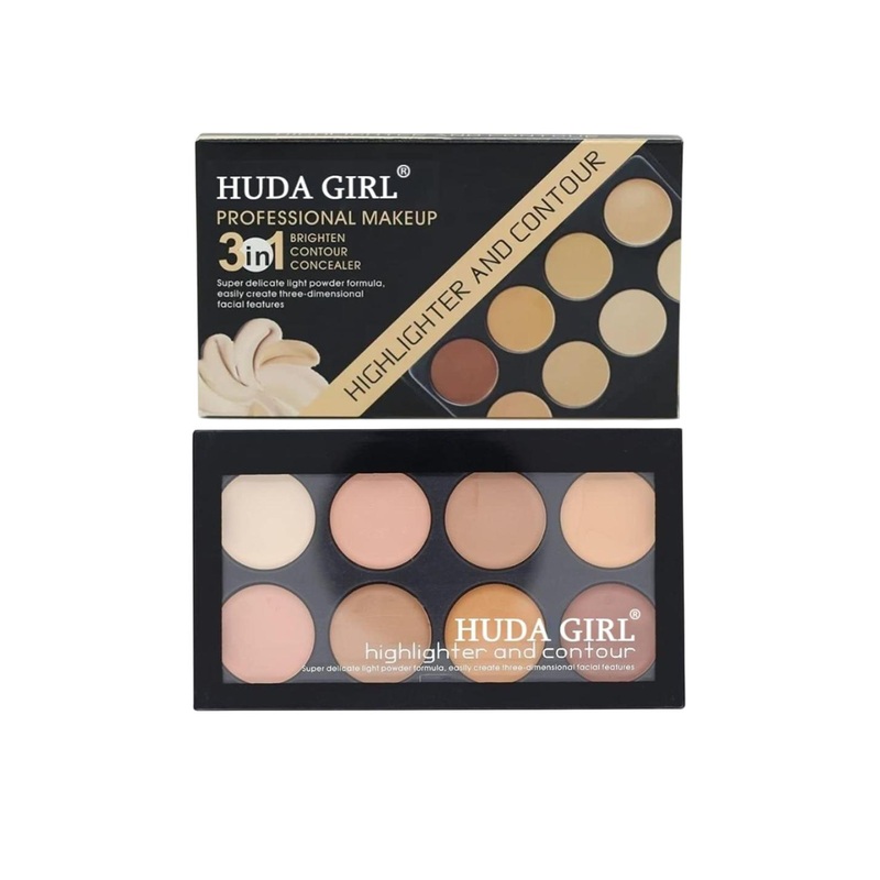 Huda Girl 8 Color Conceal Correct & Contour Palette – 25 g