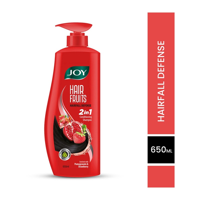 JOY Hair Fruits Hairfall Defense Conditioning Shampoo with Strawberry – 650ml