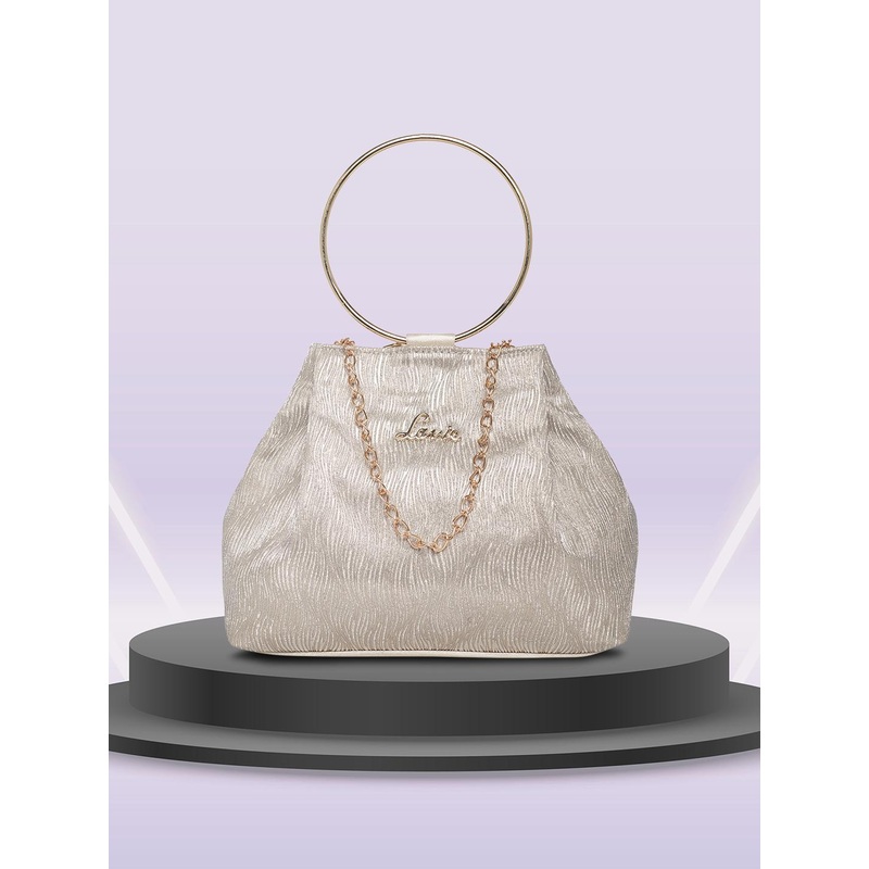 Lavie Alya Gold-Toned Structured Potli