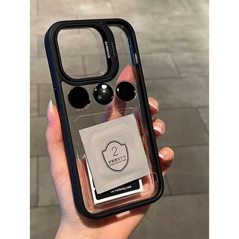 Luxury Kase LK103 Solid iPhone 15 Pro Max Metal Ring Protector Back Case