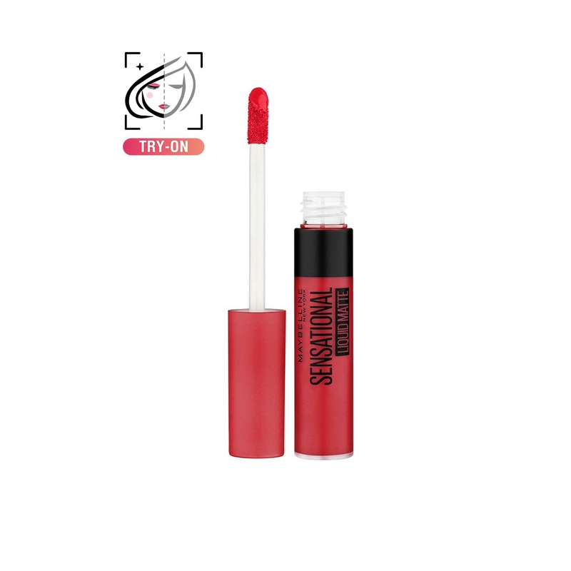 Maybelline New York Sensational Liquid Matte Lipstick 7 ml – Flush It Red 03