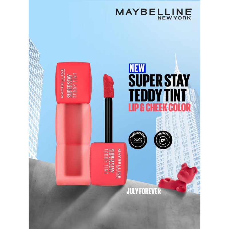 Maybelline New York Superstay Teddy Tint Lip & Cheek Color 5 ml – July Forever 35