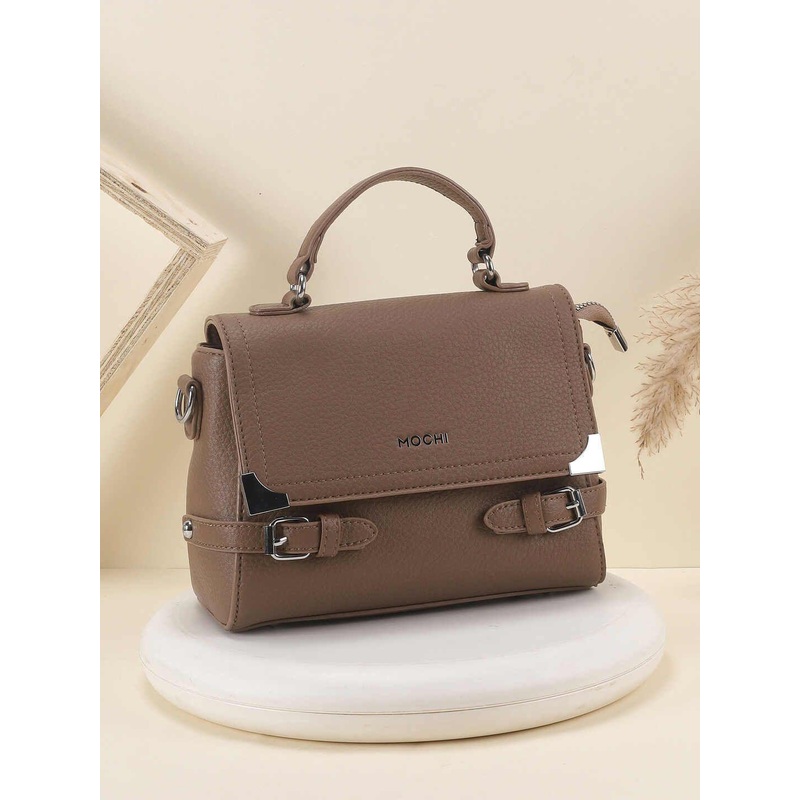 Mochi Women Textured Swagger Satchel Bag