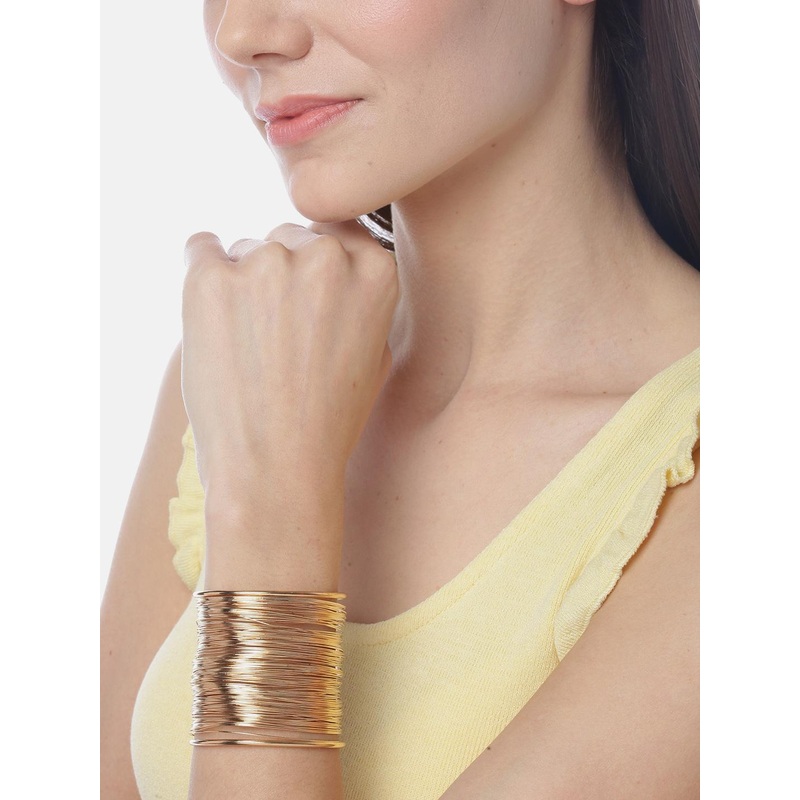 YouBella Gold-Plated Multiwire Cuff