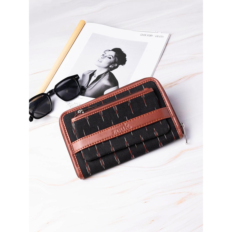 ZOUK Women Printed Zip Around Wallet