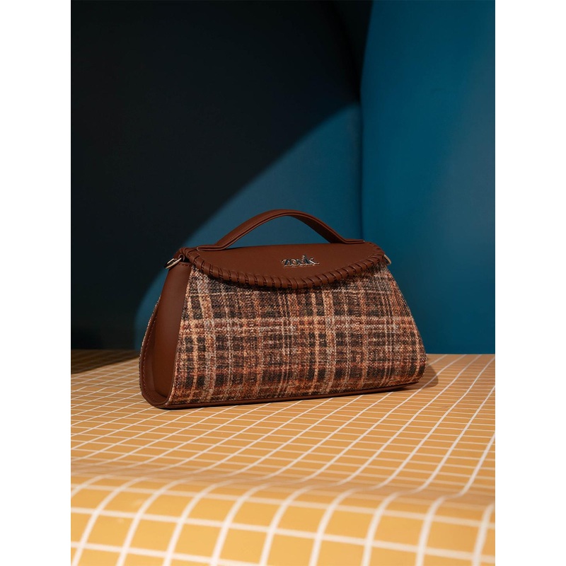 Alt by Zouk  Checked Printed Structured Sling Bag