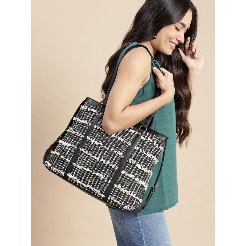 Anouk Textured Shopper Tote Bag