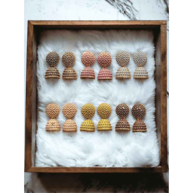 ANTICO Women Jhumkas Combo Of 6 Earrings
