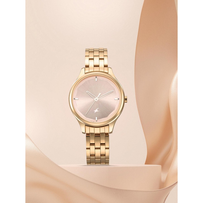 Fastrack STUNNERS 1.0 Women Rose Gold-Toned Analogue Watch 6248WM01
