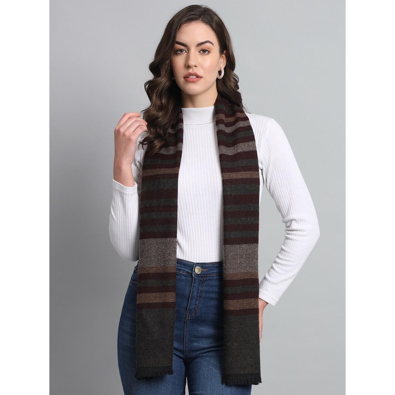 HANDICRAFT PALACE Striped Reversible Woollen Scarf