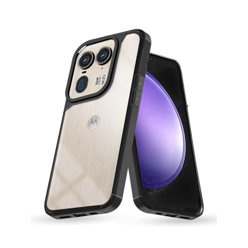 Karwan Solid Motorola 50 Ultra 5G Shockproof Bumper Back Case