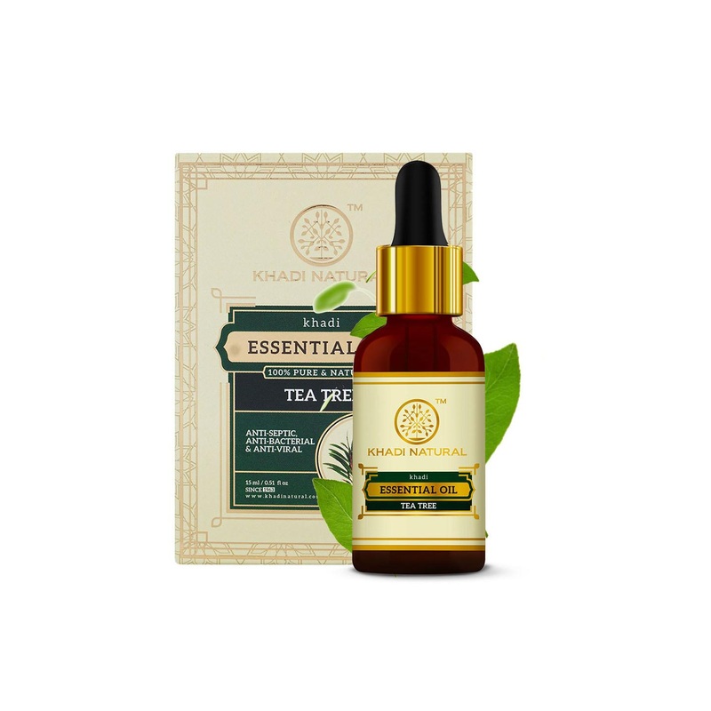 Khadi Natural Tea Tree Essential Oil to Clear Skin – 15ml
