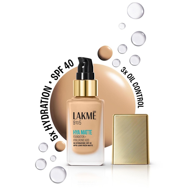 Lakme 9to5 Hya Matte Foundation With Hyaluronic Acid & SPF40 25ml – Neutral Light