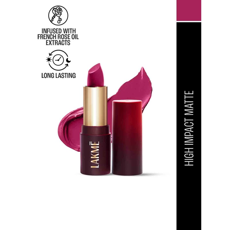 Lakme Forever Matte Long Lasting Lipstick With French Rose Oil Ext 4.5g – Pink Unicorn CP12