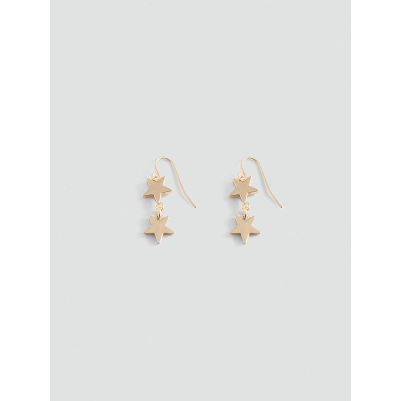 MANGO Star Shaped Drop Earrings
