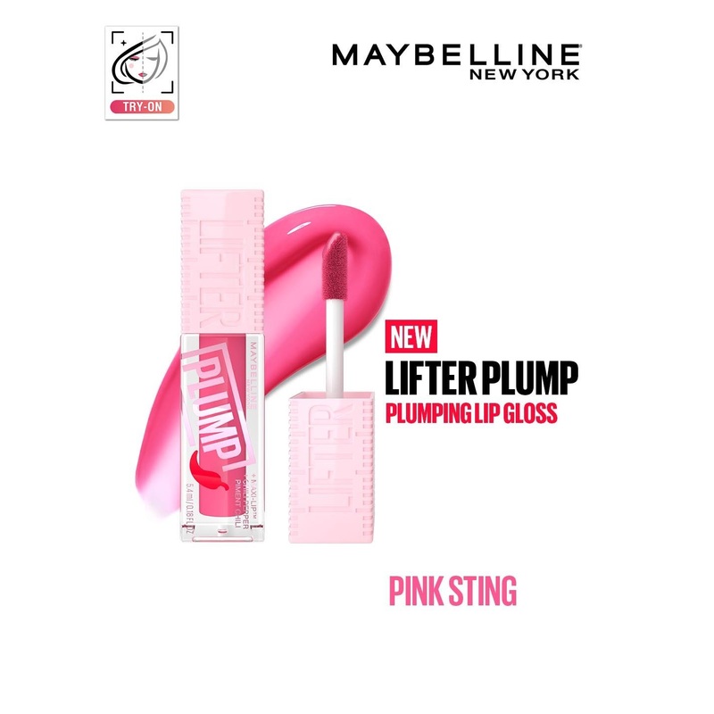 Maybelline New York Lifter Plump Long Lasting Lip Gloss 5 ml – Pink Sting 03