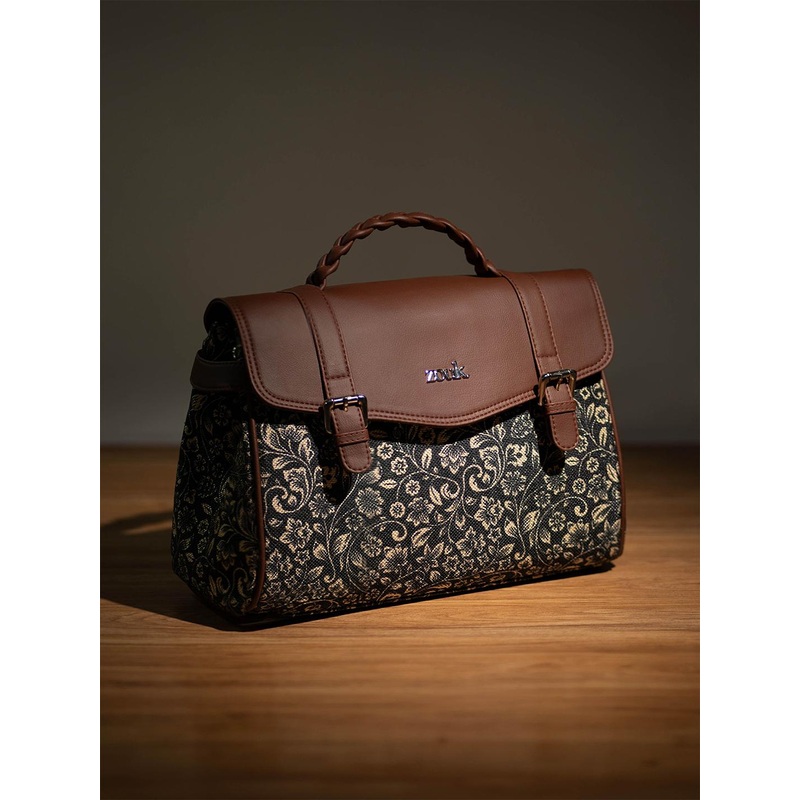 ZOUK Women Floral Printed Satchel Bag