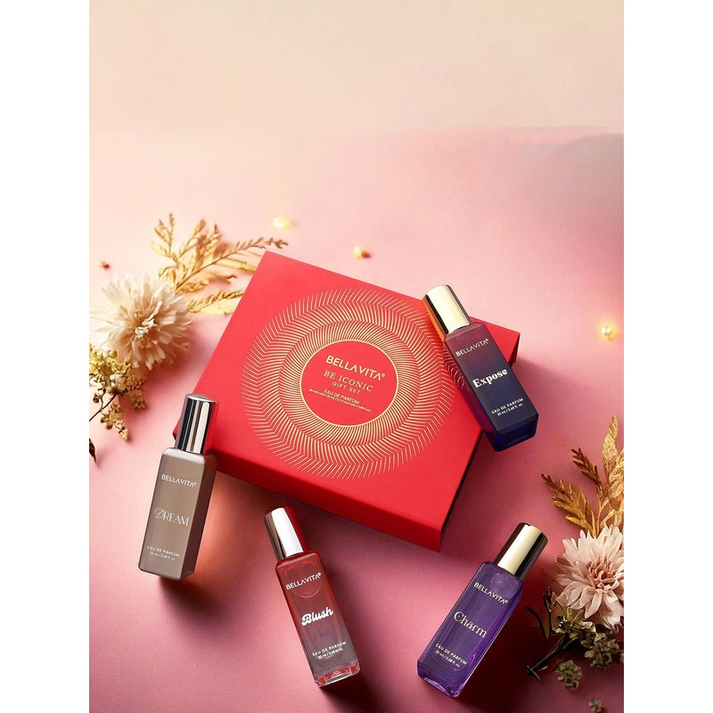 Bella Vita Organic Women Set Of 4 Blush, Dream, Expose & Charm  Eau De Parfum- 20 ml Each