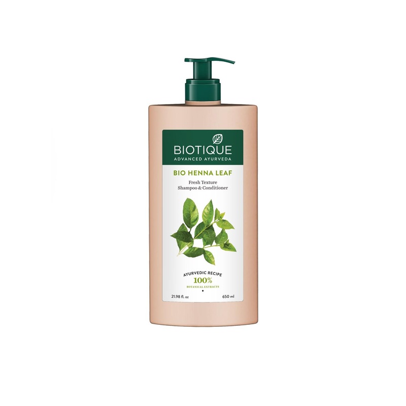 Biotique Bio Henna Leaf Fresh Texture Shampoo & Conditioner 650 ml