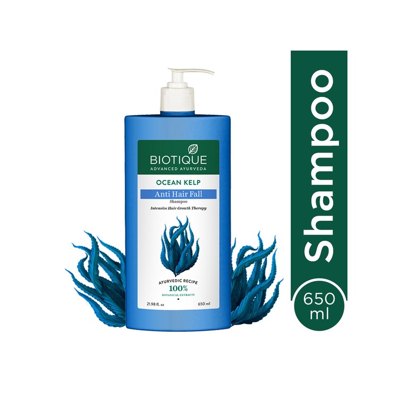 Biotique Ocean Kelp Anti-Hair Fall Shampoo for Intensive Hair Growth Therapy 650 ml