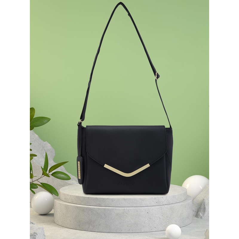 Caprese Yondella Women Black Medium Sling Bag