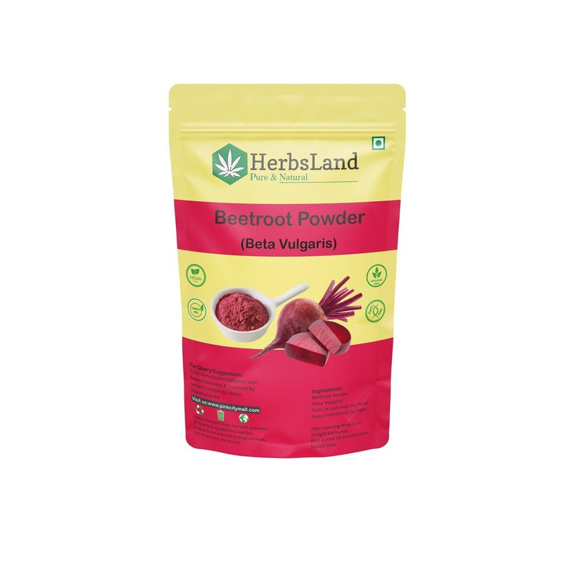 HerbsLand Beetroot Powder Face Pack For Tan Removal – 100 g