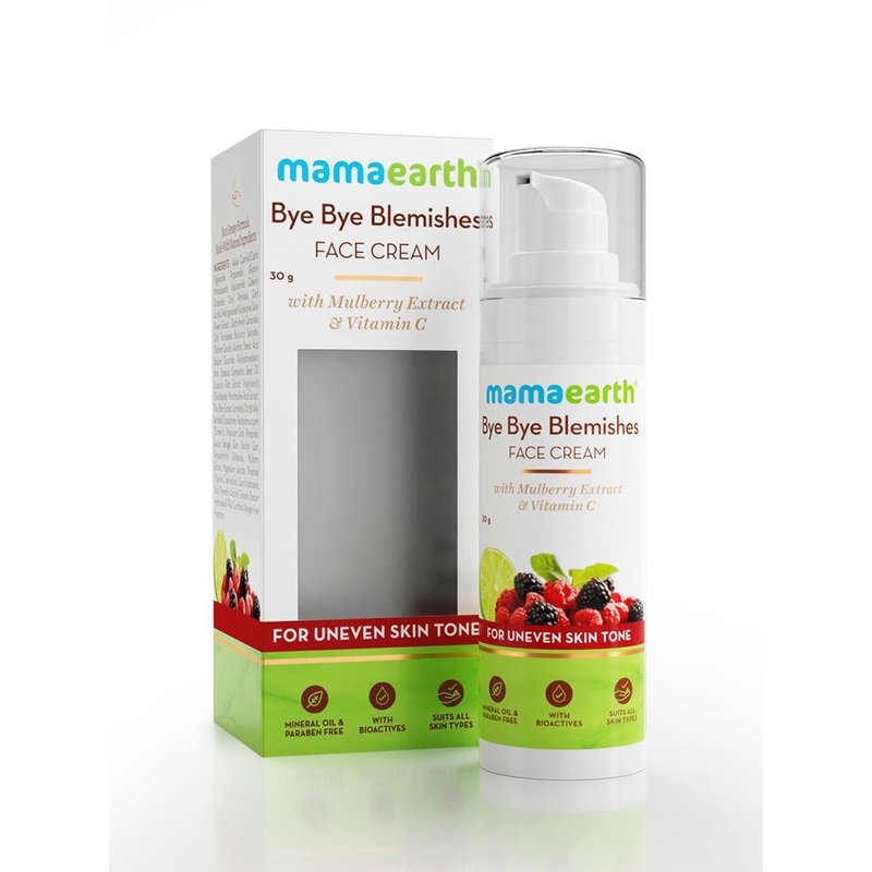 Mamaearth Bye Bye Blemishes Face Cream With Mulberry & Vitamin C For Pigmentation – 30ml