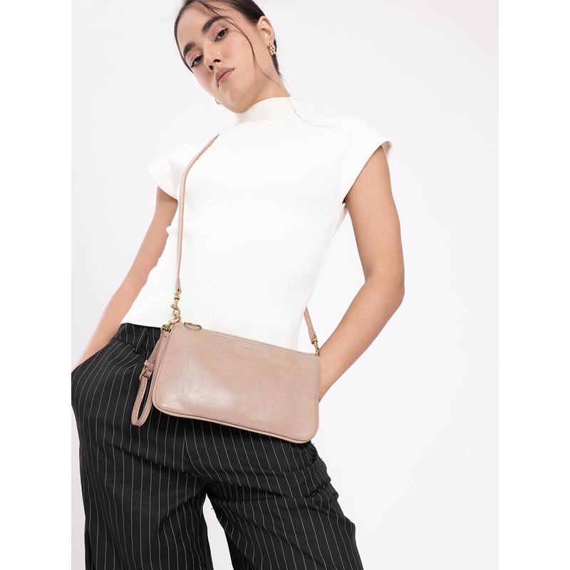 MANGO Structured Sling Bag with Wrist Loop