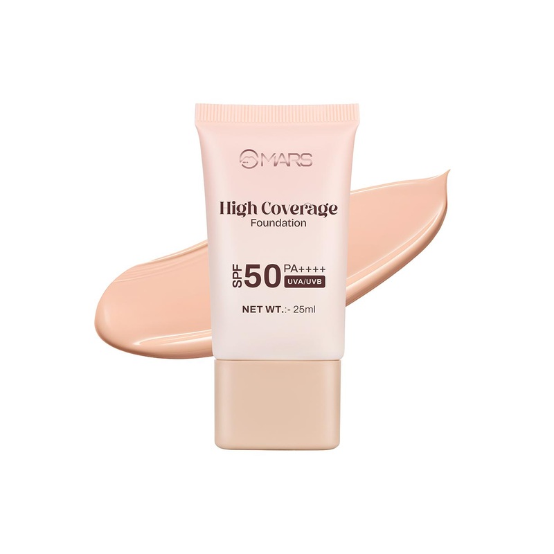 MARS High Coverage SPF50 PA++++ Liquid Foundation 25ml – Soft Beige 02