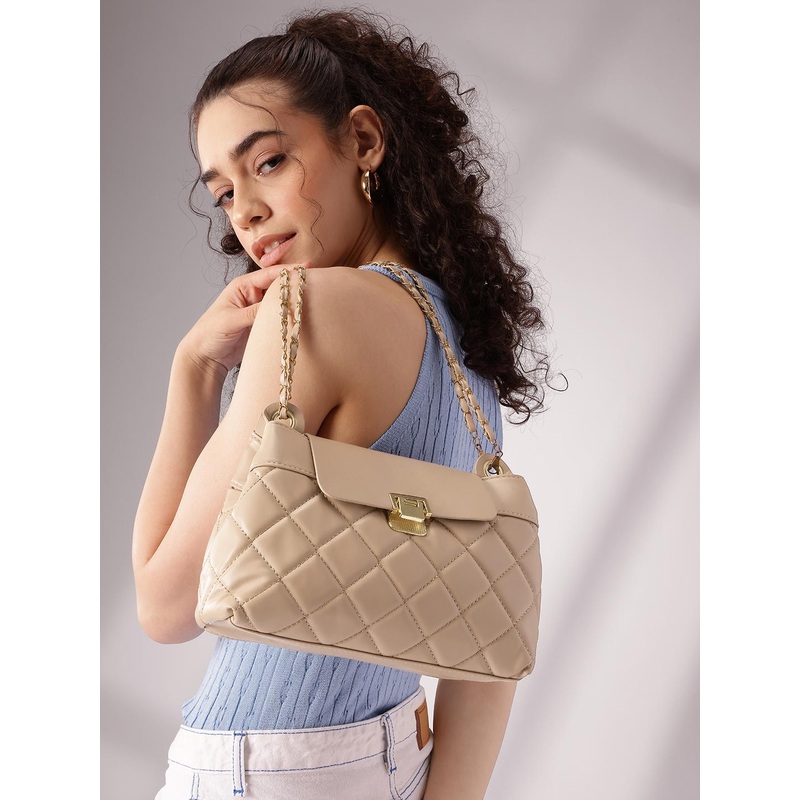 Mast & Harbour Quilted Structured Sling Bag