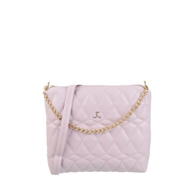 Mochi Purple Geometric Textured Sling Bag