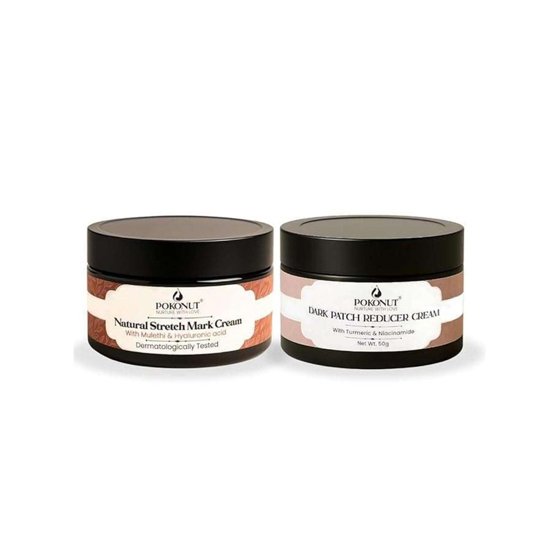 Pokonut Flawless Skin Combo – 1 Stretch Mark Cream & 1 Dark Patch Cream