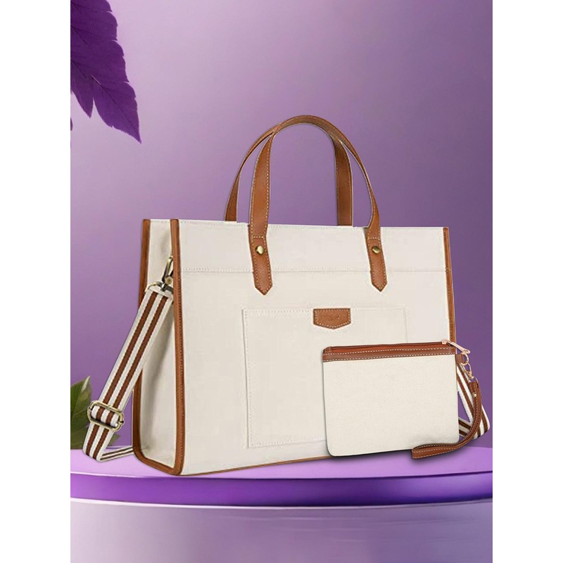 Womanix Shopper Handheld Bag with Applique