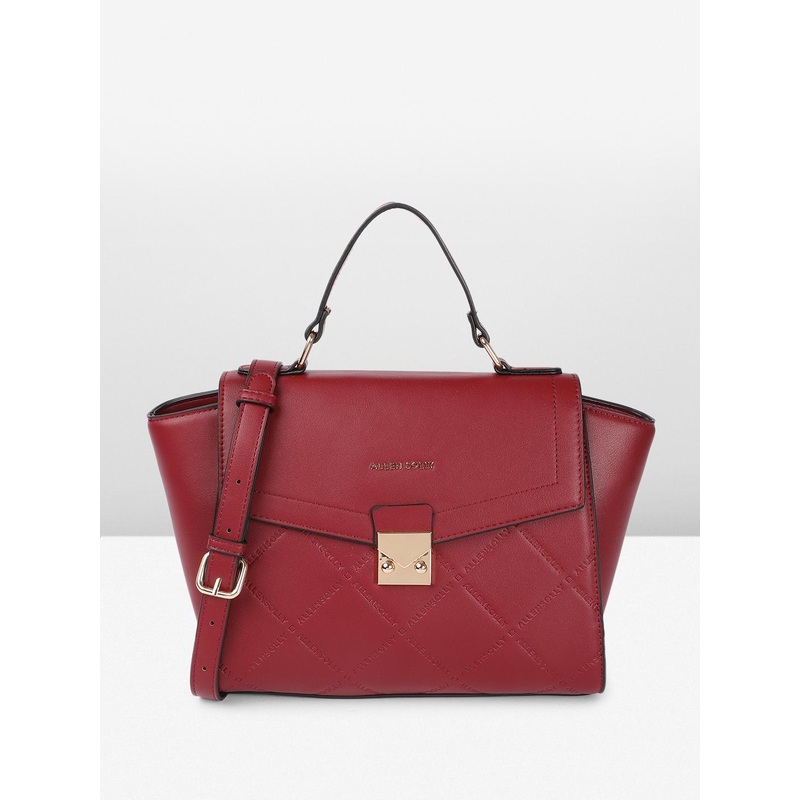Allen Solly Brand Logo Self-Design Satchel