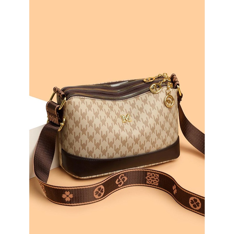 Diva Dale Women Brand Logo Printed Structured Sling Bag