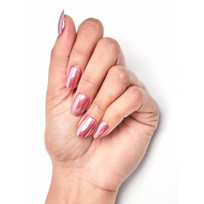 FEELHIGH Set Of 24 Re useble Press-On Chrome Nails – C03